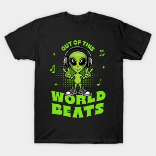 Out of This World Beats: Alien Grooves Design T-Shirt